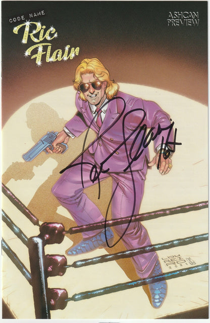 Codename: Ric Flair Ashcan Preview - Signed & Remarked "16x" by Ric Flair, Ltd 2000, NM "Nature Boy" w/ COA