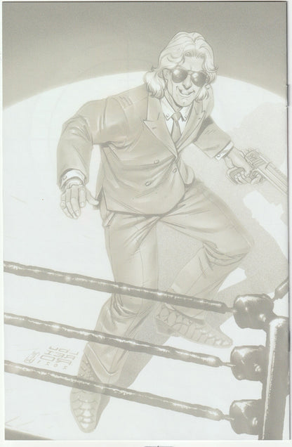 Codename: Ric Flair Ashcan Preview - Signed & Remarked "16x" by Ric Flair, Ltd 2000, NM "Nature Boy" w/ COA