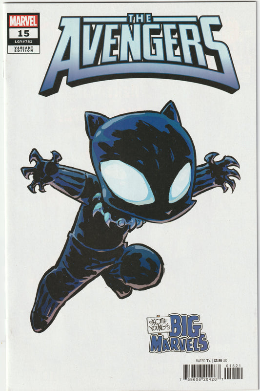 Avengers #15 Skottie Young Black Panther Trade Cover (Marvel 2023) (NM/NM-)
