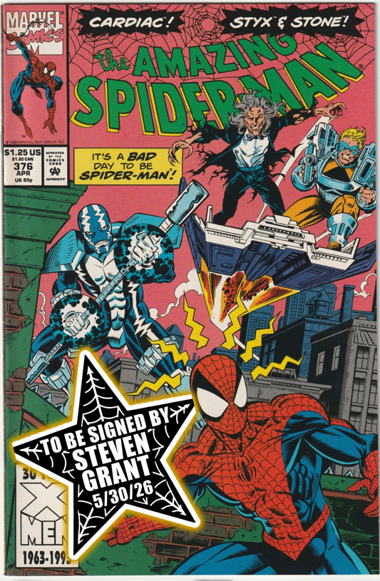 The Amazing Spider-Man (1963) #376 SIGNED BY STEVEN GRANT