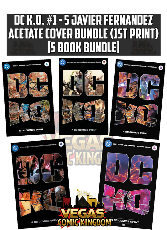 DC K.O. #1 - 5 Acetate Cover Bundle (1st Print) [5 Book Bundle]