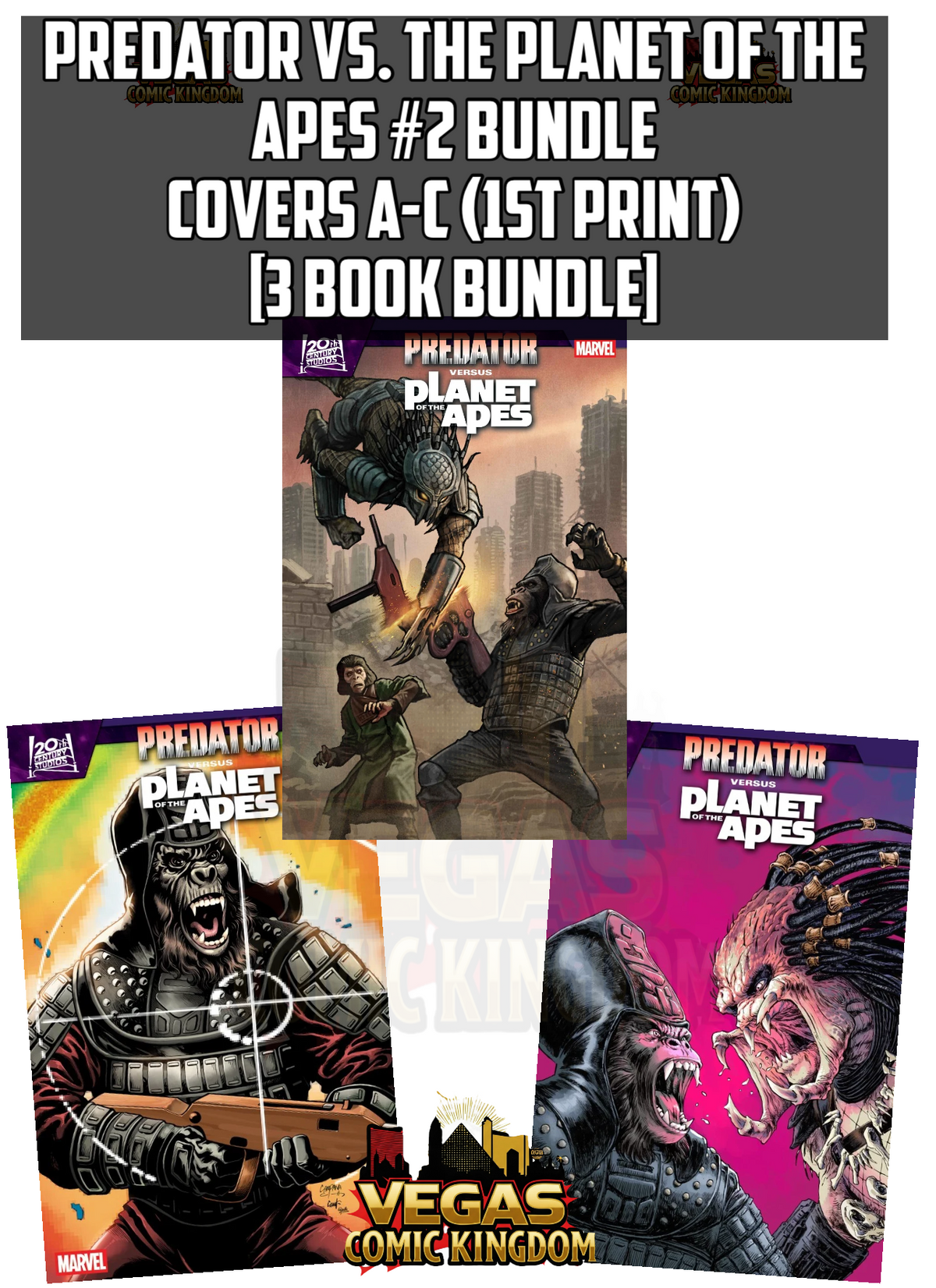 Predator vs. The Planet of the Apes #2 & Variants (1st Print) Marvel Comics 2026