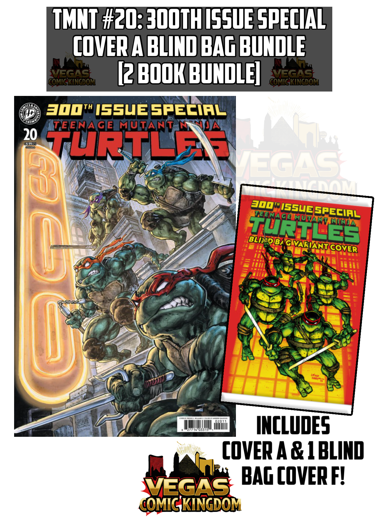 Teenage Mutant Ninja Turtles #20: 300th Issue Cover A Bundle [2 Book Bundle]