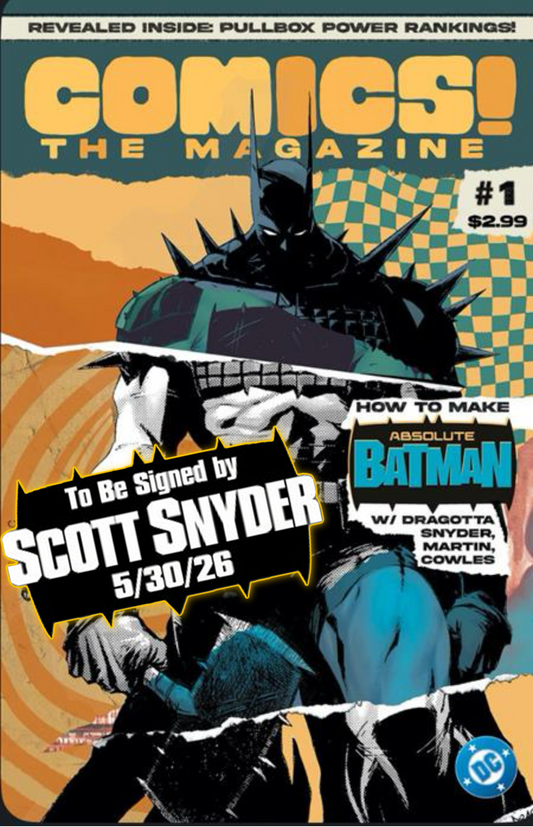 COMICS THE MAGAZINE #1 (2026) SIGNED BY SCOTT SNYDER / NICK DRAGOTTA
