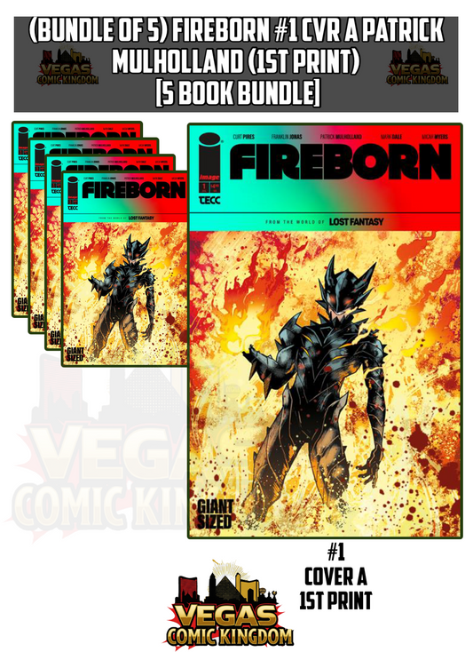 FIREBORN #1 CVR A PATRICK MULHOLLAND (1st Print) [5 Book Bundle]