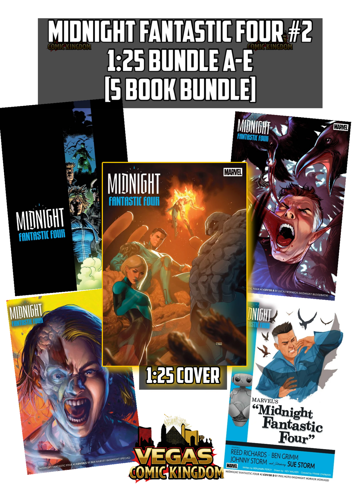 Midnight Fantastic Four #2 & Variants (1st Print) Marvel Comics 2026