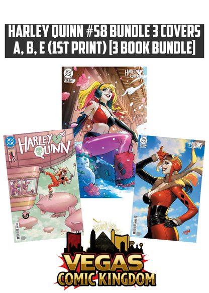 HARLEY QUINN #58 Bundle 3 Covers A, B, E (1st Print) [3 Book Bundle]