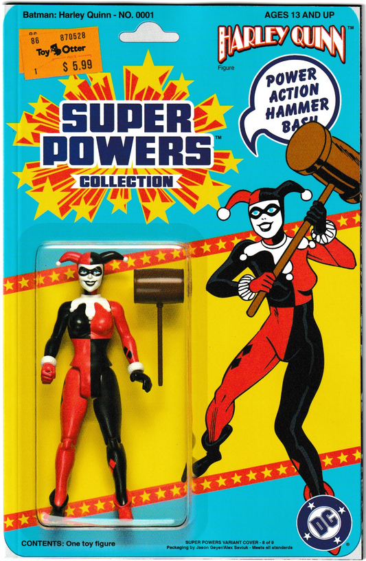 Batman: Harley Quinn #1 Facsimile Edition Cover B Jason Geyer & Alex Saviuk Super Powers Card Stock Variant (DC Comics, 2025) (NM/NM+)