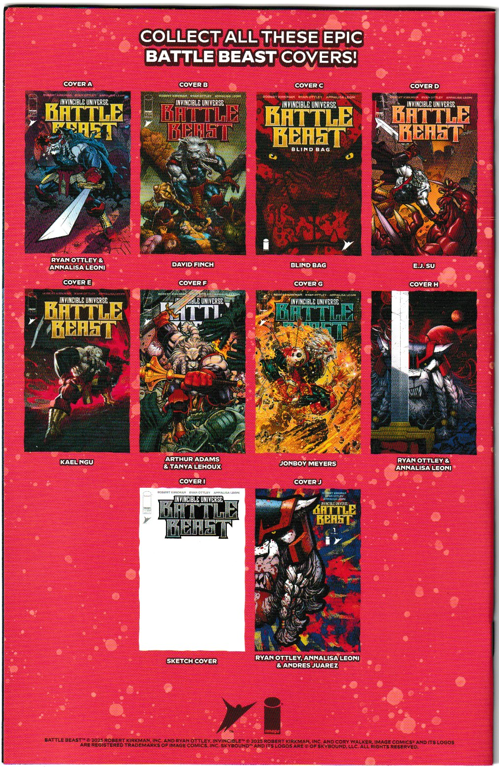 Invincible Universe: Battle Beast #1 Cover A 4rd Print Ottley & Leoni Cover – Image Comics 2025 (NM/NM+)
