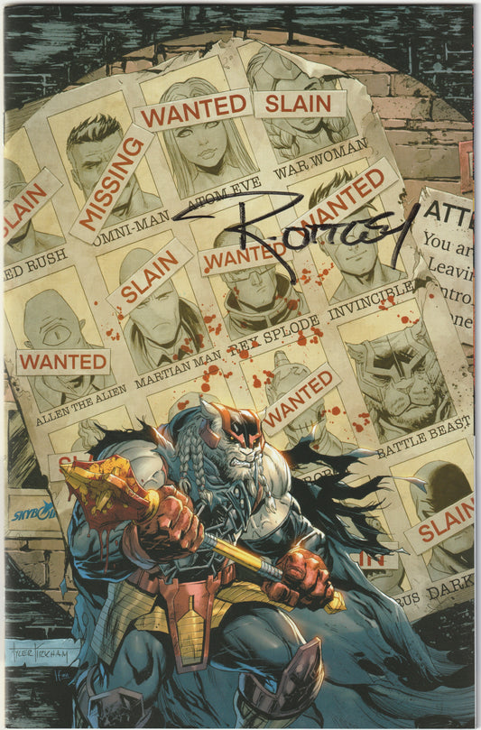 Battle Beast #1 – First Print, Tyler Kirkham Virgin X-Men #141 Homage Variant- Ltd to 1,200 - Signed by Ryan Ottley (NM/NM+)