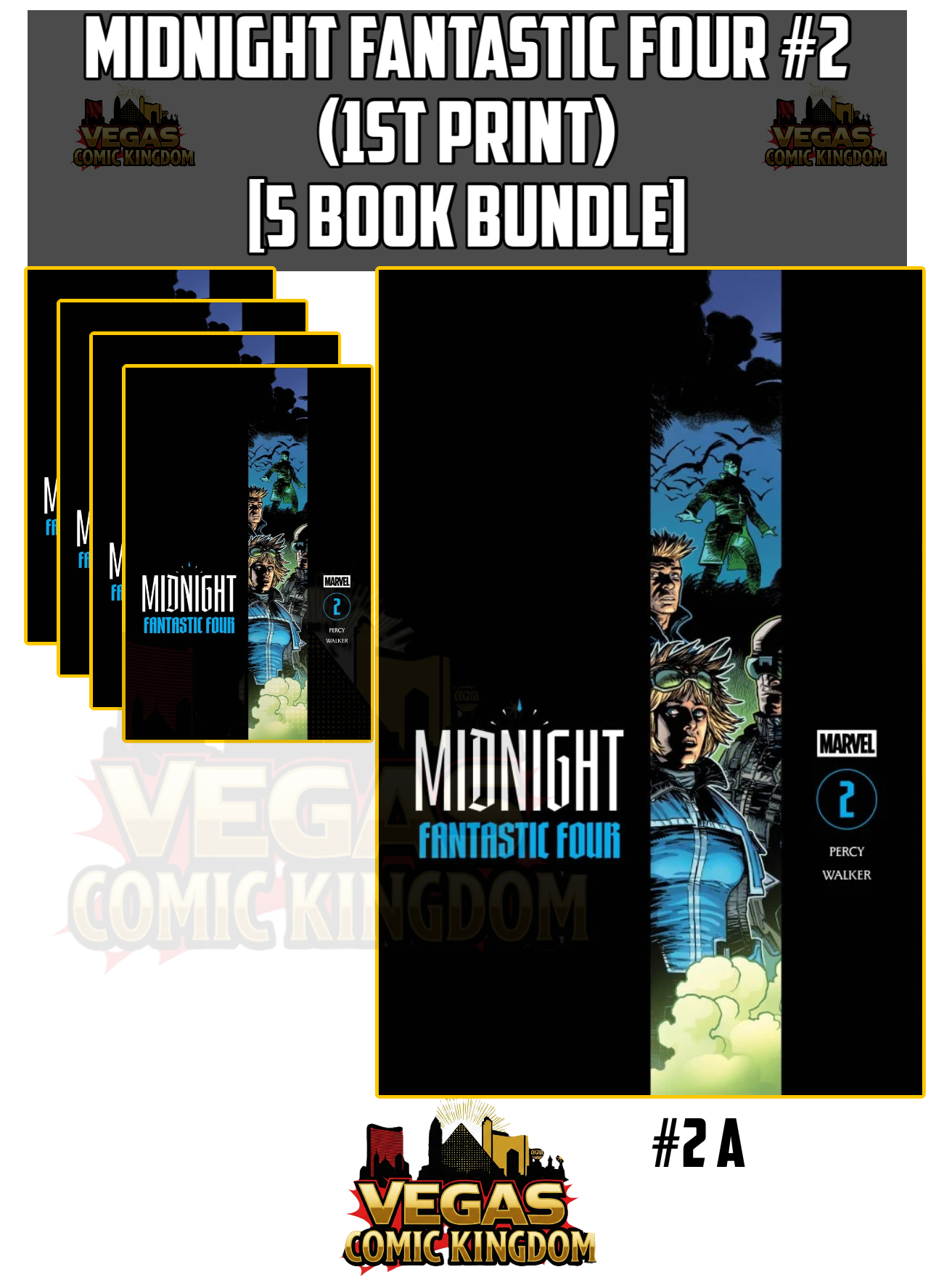 Midnight Fantastic Four #2 (1st Print) [5 Book Bundle]