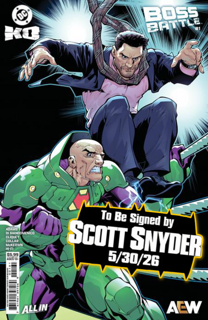 DC K.O. BOSS BATTLE #1 (ONE SHOT) & Variants (1st Print) [SIGNED BY SCOTT SNYDER]