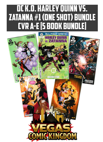 DC K.O. Harley Quinn vs. Zatanna #1 (One Shot) Bundle Cvr A-E [5 Book Bundle]