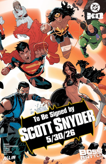 DC K.O. BOSS BATTLE #1 (ONE SHOT) & Variants (1st Print) [SIGNED BY SCOTT SNYDER]