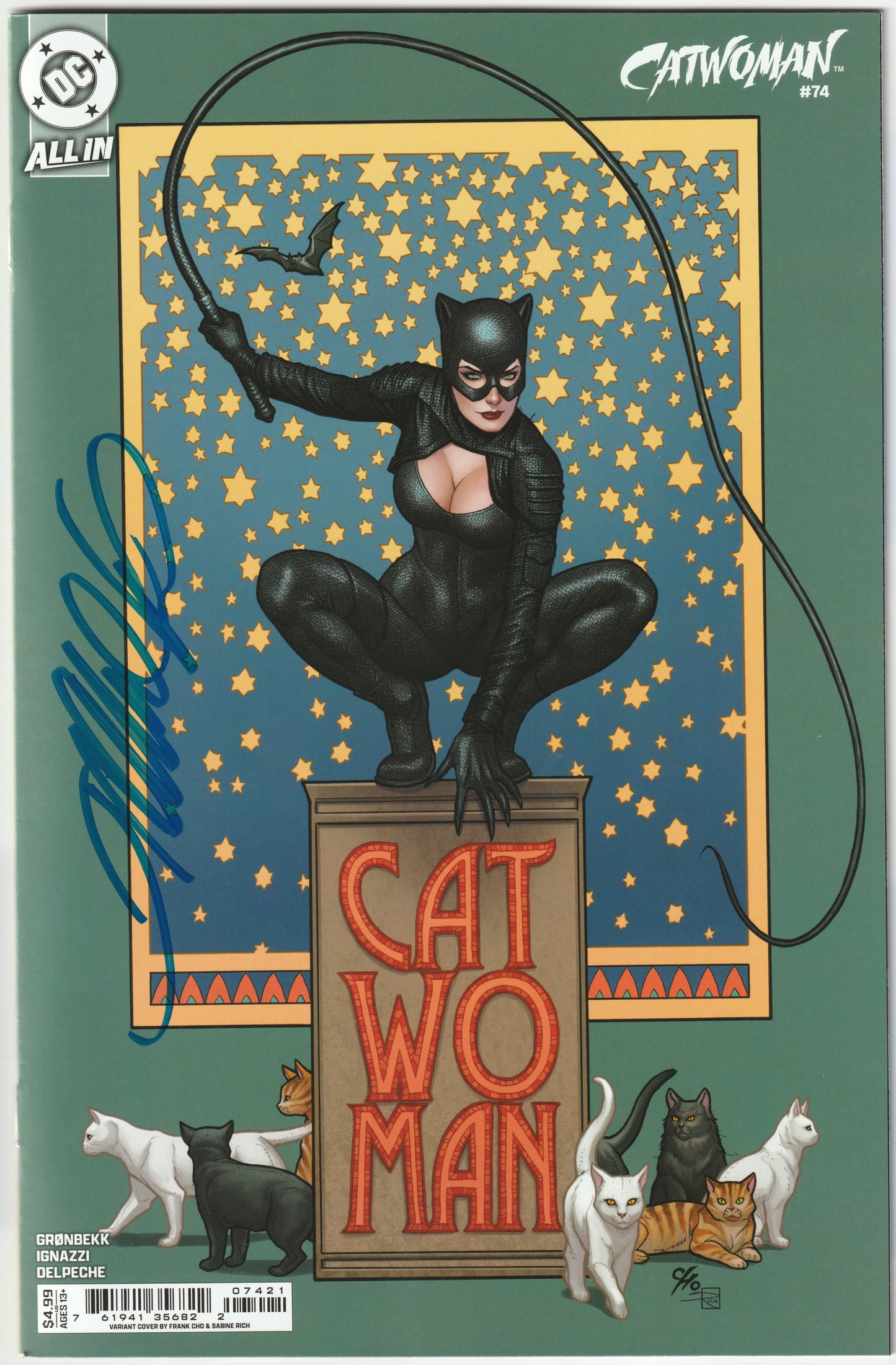 Catwoman #74 (Sabine Rich & Frank Cho Variant Cover)  – Signed by Frank Cho (NM/NM-)