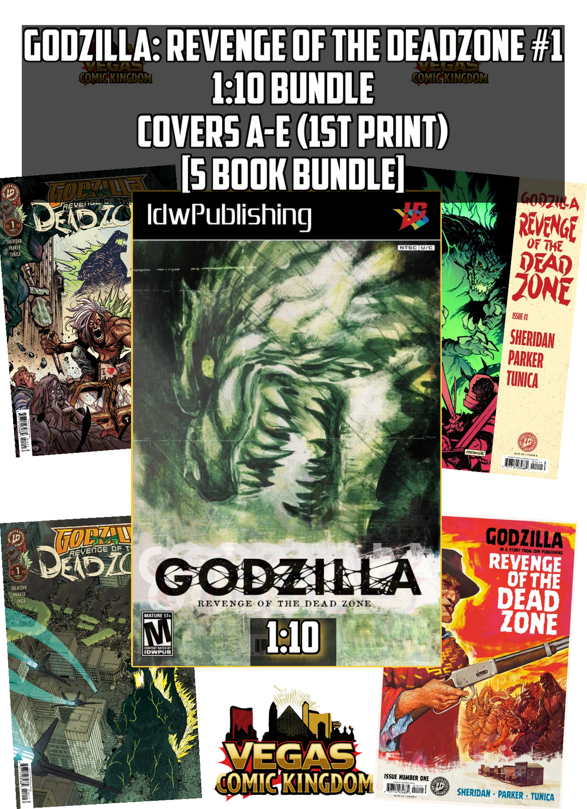 Godzilla: Revenge of the Deadzone #1 & Variants (1st Print) IDW Publishing 2026