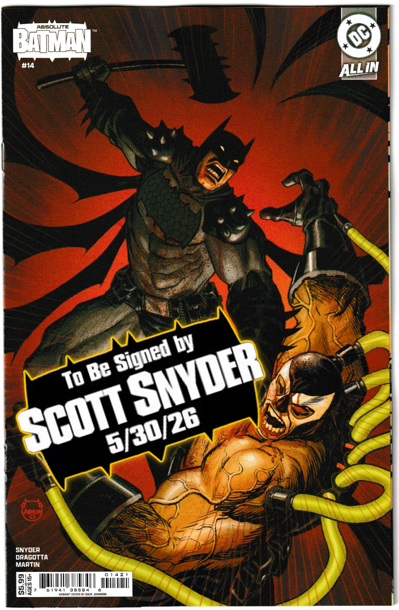 ABSOLUTE BATMAN #14 (1st Print & More) [SIGNED BY SCOTT SNYDER & NICK DRAGOTTA]