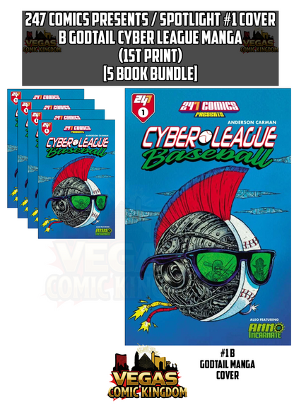247 Comics Presents / Spotlight #1 Cover B Godtail Cyber League Manga (1st Print) Tokyopop 2026 [Bundle of 5]