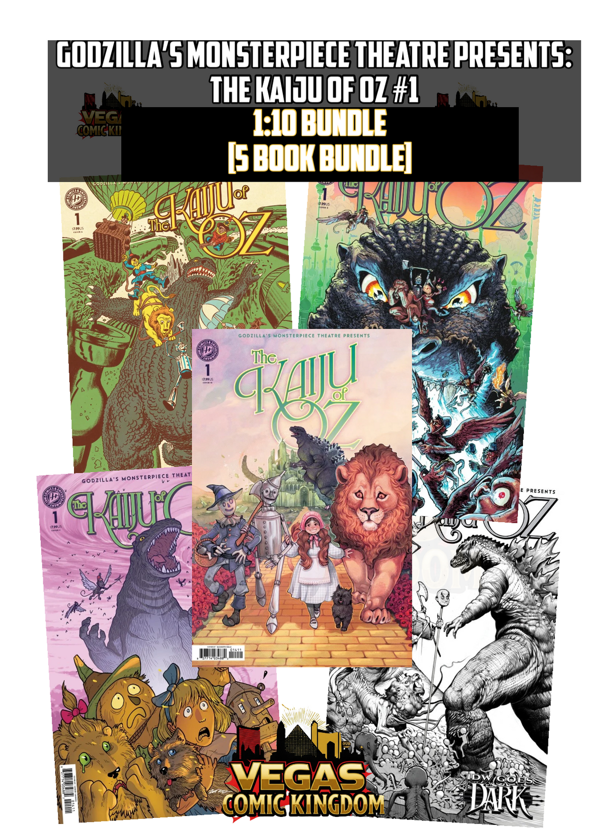 Godzilla’s Monsterpiece Theatre Presents: The Kaiju of Oz #1 & Variants (1st Print) IDW 2026