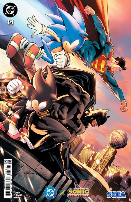 DC x Sonic the Hedgehog #5 (of 5) Cover B cardstock (Lucas Meyer) (VF/NM-)