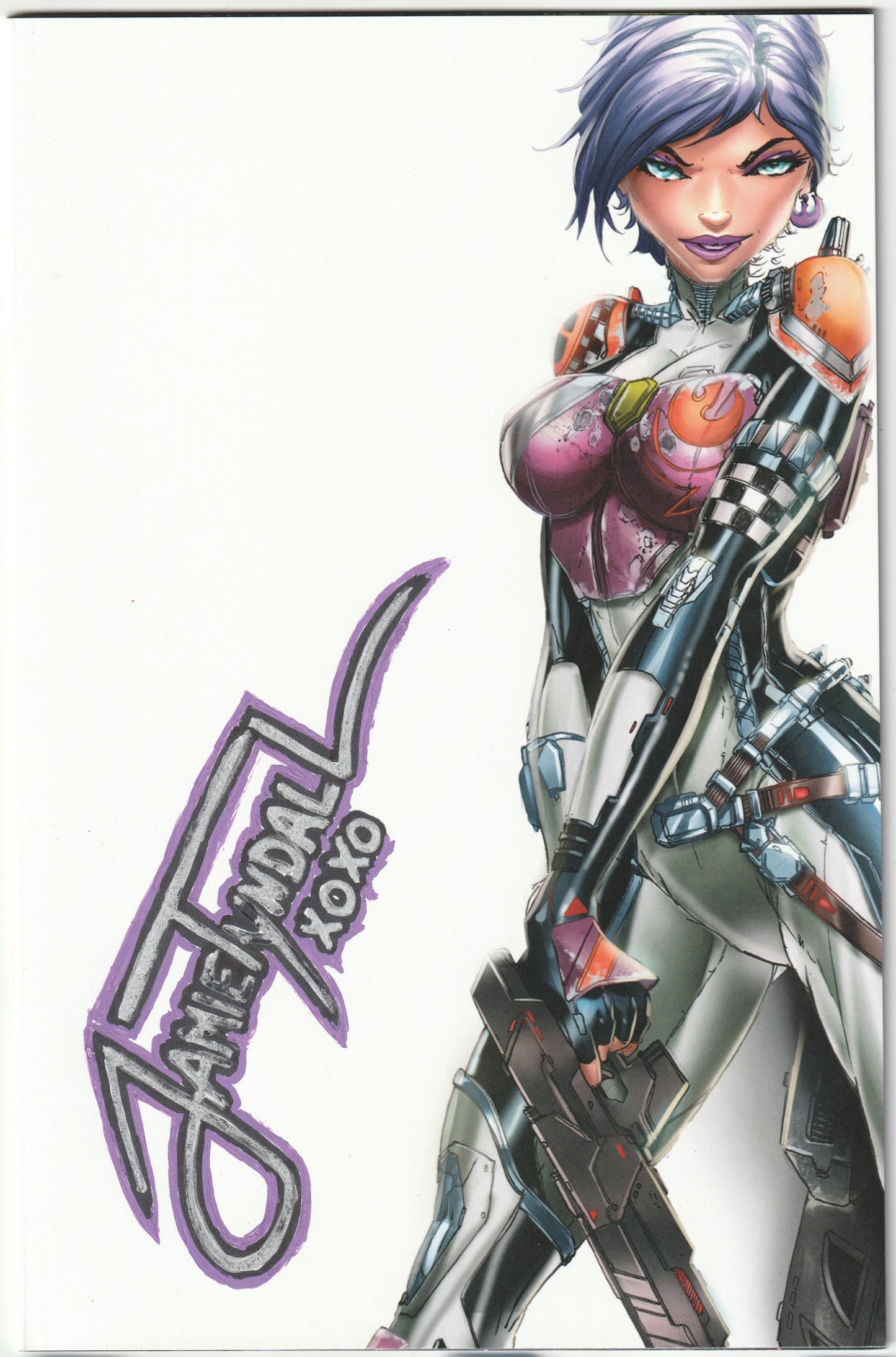 Daughters of Eden #1 Sketch-Up Variant – Cyber-Girl Cosplay (1 of 100, Tyndall Signed, COA)   (NM/NM+) - Ships in Top loader