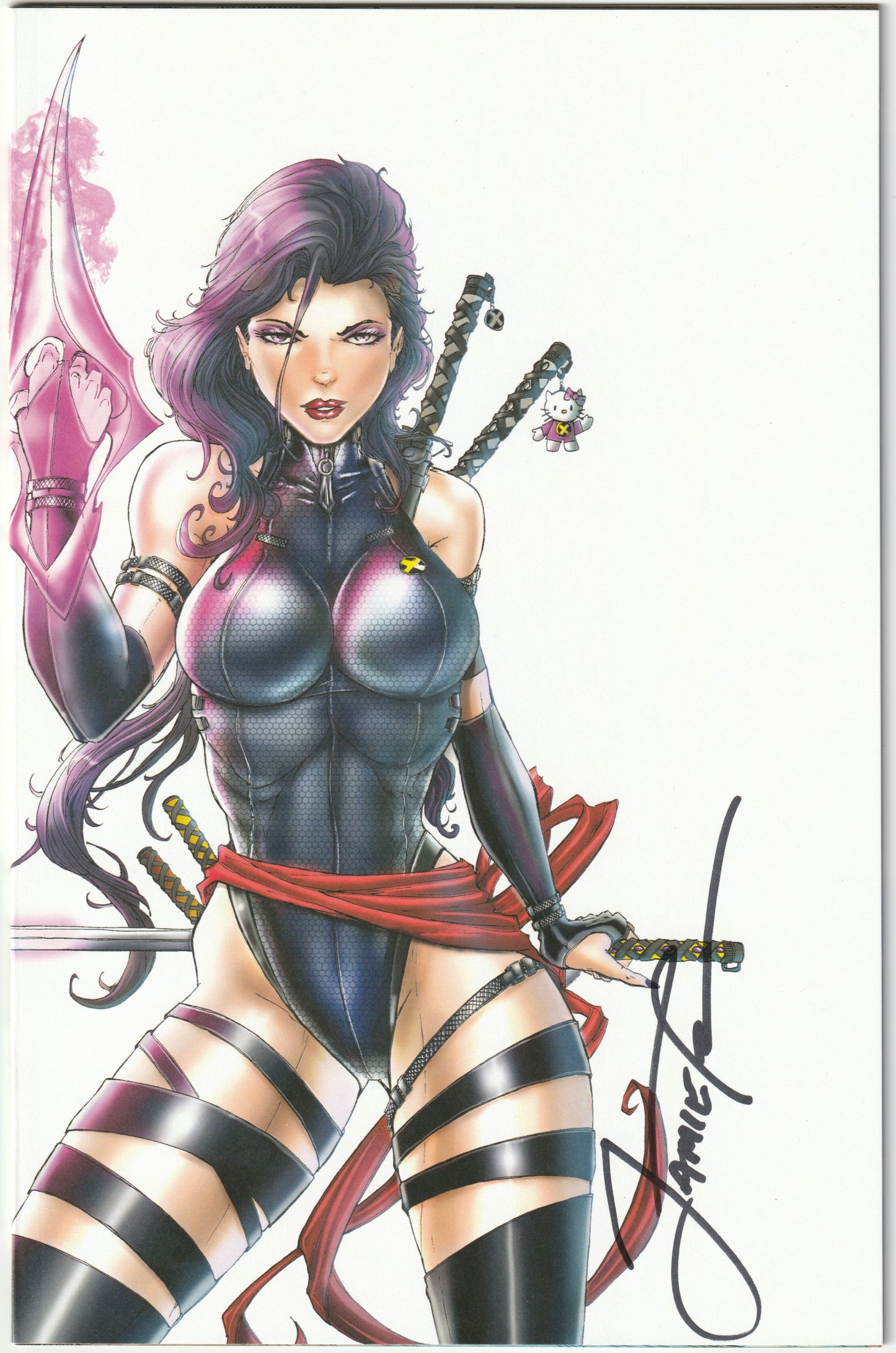 The Devils Deviants #2 Sketch-Up Variant – Psylocke Cosplay (1 of 100, Tyndall Signed, COA) (NM+/MT) - Ships in Top loader