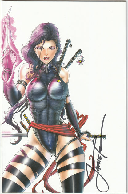 The Devils Deviants #2 Sketch-Up Variant – Psylocke Cosplay (1 of 100, Tyndall Signed, COA) (NM+/MT) - Ships in Top loader