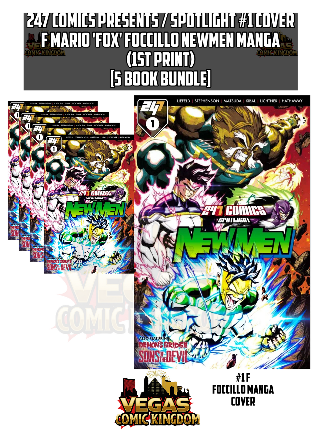 247 Comics Presents / Spotlight #1 Cover F Mario 'Fox' Foccillo Newmen Manga (1st Print) Tokyopop 2026 [Bundle of 5]