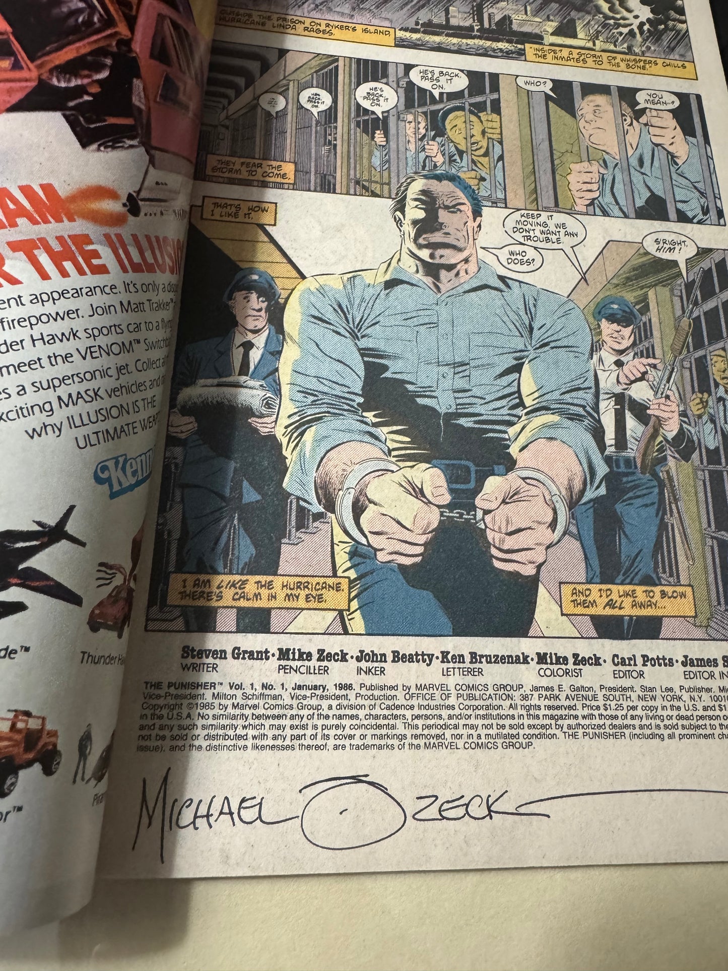 Punisher (1986) #1 of 5 [SIGNED BY STEVEN GRANT & MIKE ZECK]