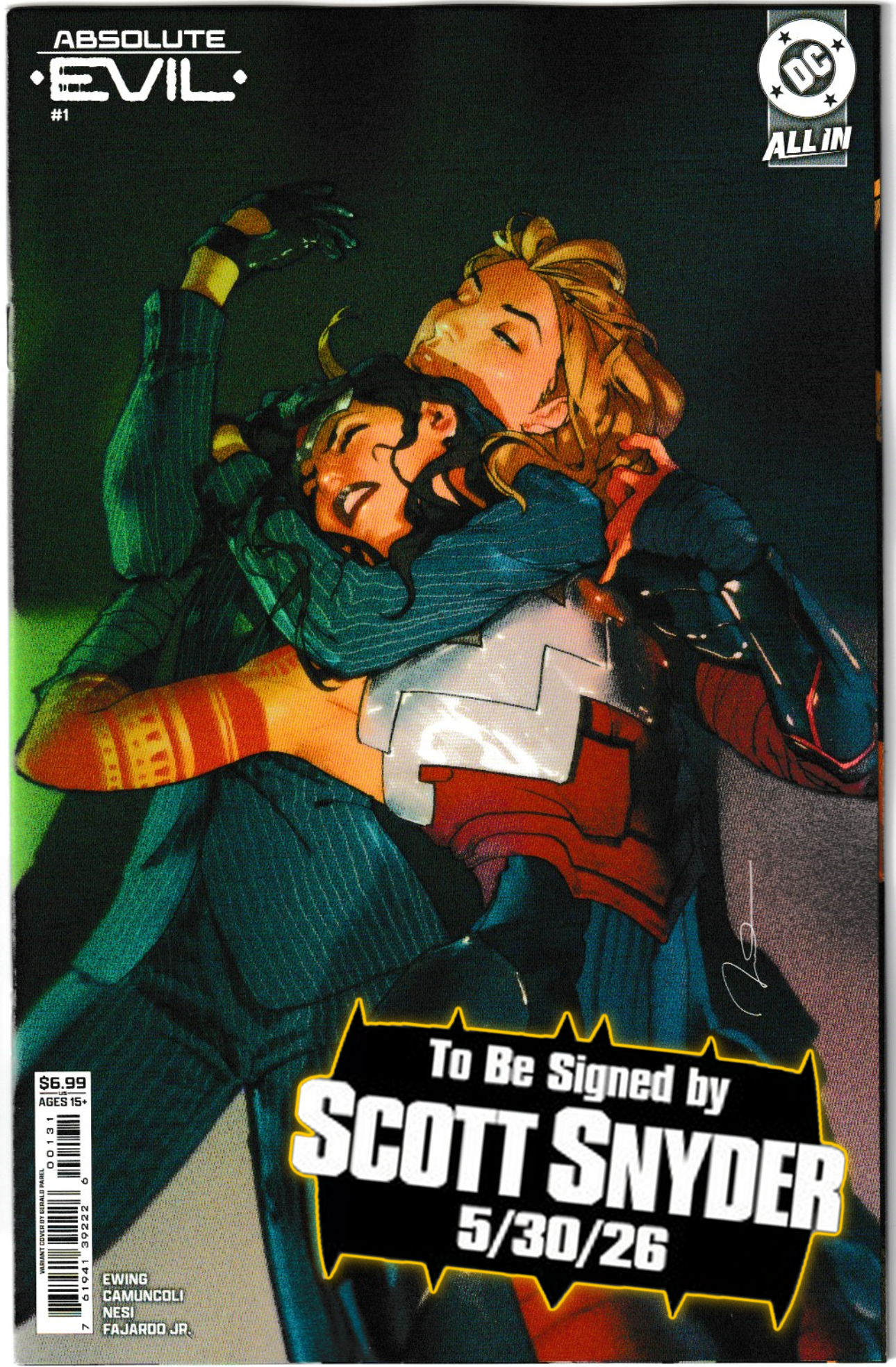 ABSOLUTE EVIL #1 (One-Shot, 1st Print) [SIGNED BY SCOTT SNYDER]