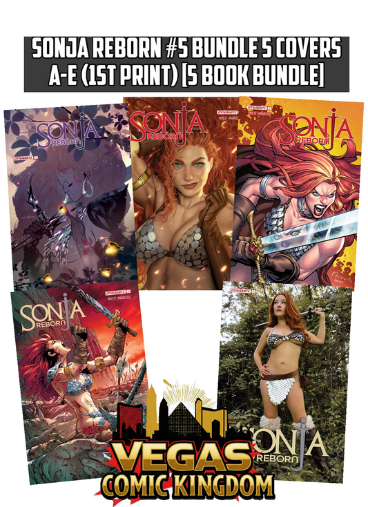 SONJA REBORN #5 Bundle 5 Covers A-E (1st Print) [5 Book Bundle]
