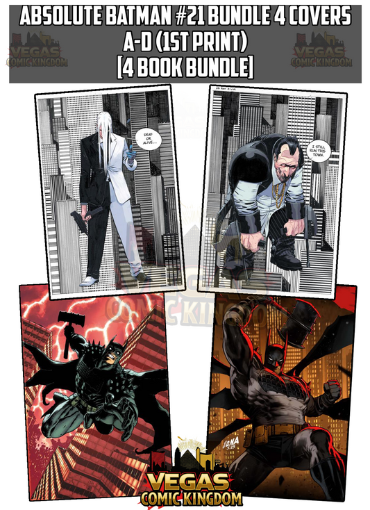 ABSOLUTE BATMAN #21 Bundle 4 Covers A-D (1st Print) [4 Book Bundle]