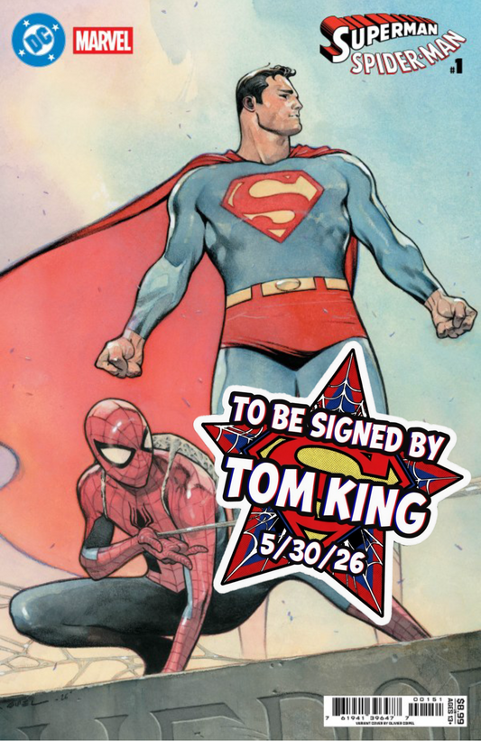 DC/Marvel: Superman/Spider-Man #1 (One-Shot) Card Stock Cover E Olivier Coipel [SIGNED BY TOM KING]