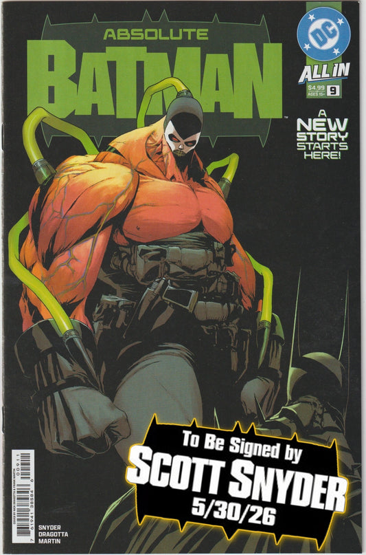 ABSOLUTE BATMAN #9 (1st Print & More) [SIGNED BY SCOTT SNYDER]