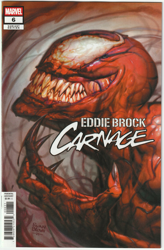 Eddie Brock: Carnage #6 Ryan Brown Variant – Marvel Comics 2025 (NM)