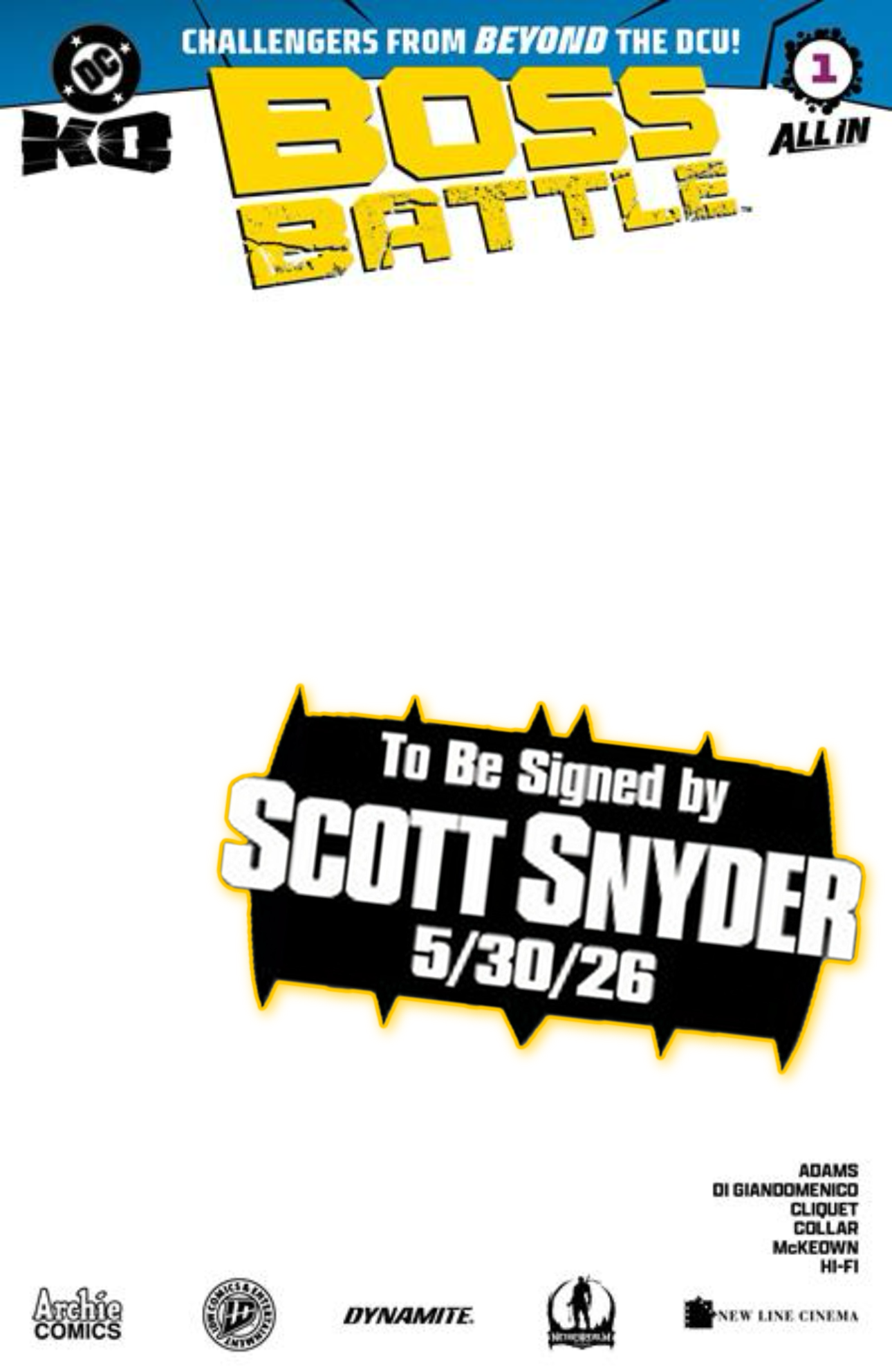 DC K.O. BOSS BATTLE #1 (ONE SHOT) & Variants (1st Print) [SIGNED BY SCOTT SNYDER]