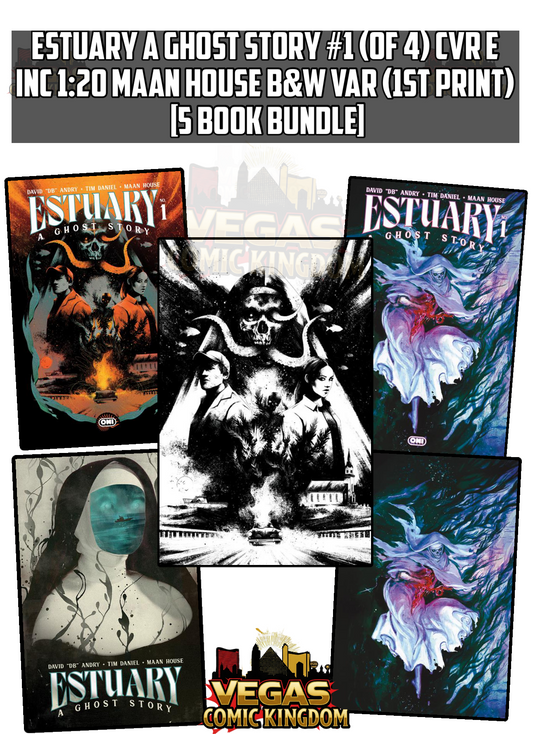 ESTUARY A GHOST STORY #1 (OF 4) CVR E INC 1:20 MAAN HOUSE B&W VAR (1st Print) [5 Book Bundle]