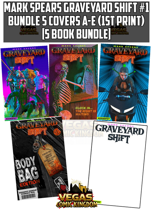 Mark Spears Graveyard Shift #1 Bundle 5 Covers A-E (1st Print) [5 Book Bundle]