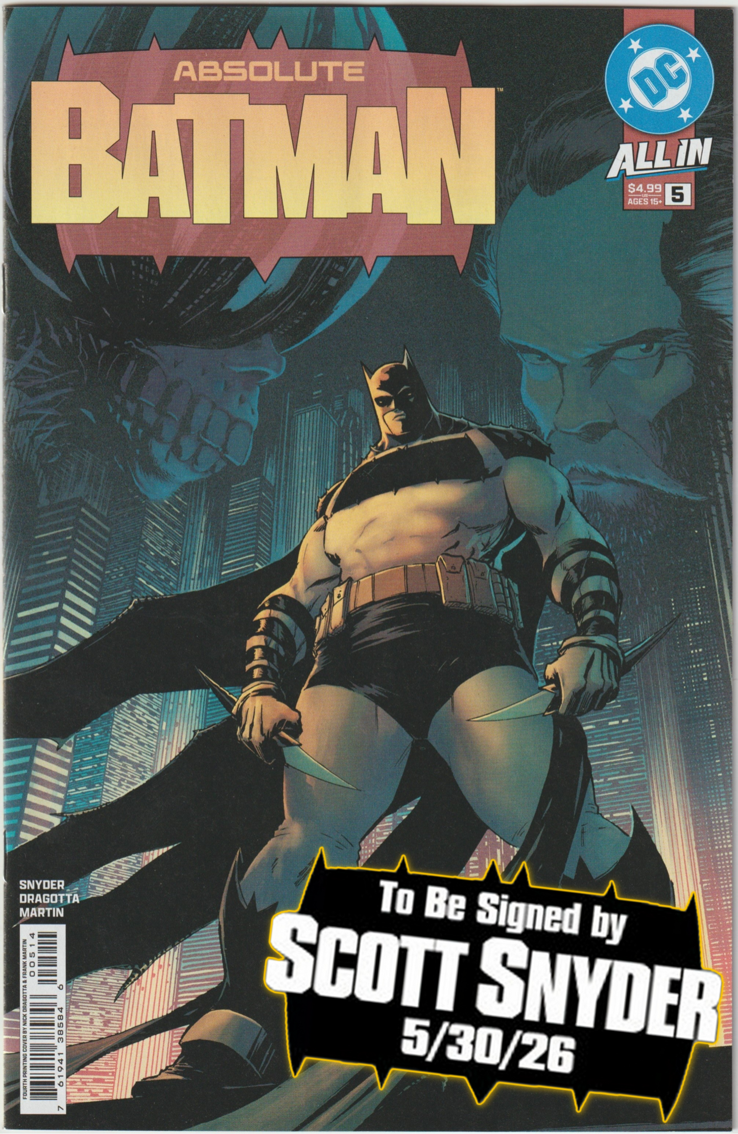 ABSOLUTE BATMAN #5 (1st Print & More) [SIGNED BY SCOTT SNYDER]