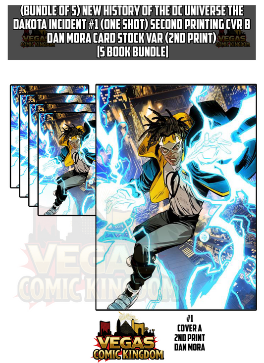 (x5) NEW HISTORY OF THE DC UNIVERSE THE DAKOTA INCIDENT #1 (ONE SHOT) Second Printing Cvr B Dan Mora Card Stock Var (2nd Print) [5 Book Bundle]