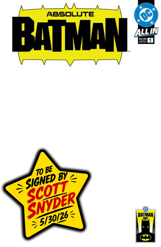 ABSOLUTE BATMAN #1 Cover C Blank Sketch (1st Print) Batman Day 2025 [SIGNED BY SCOTT SNYDER]