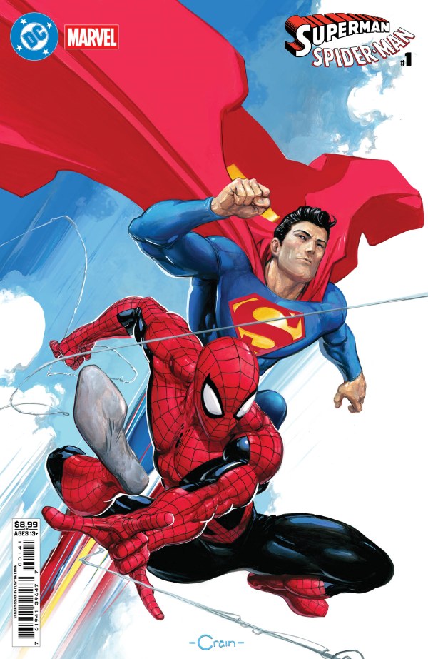 DC/Marvel: Superman/Spider-Man #1 (One-Shot) Card Stock Cover D Clayton Crain