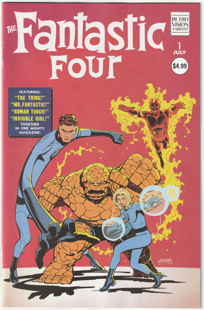 Fantastic Four #1 Leonardo Romero Retrovision Variant Cover – Marvel Comics 2025 (NM/NM+)