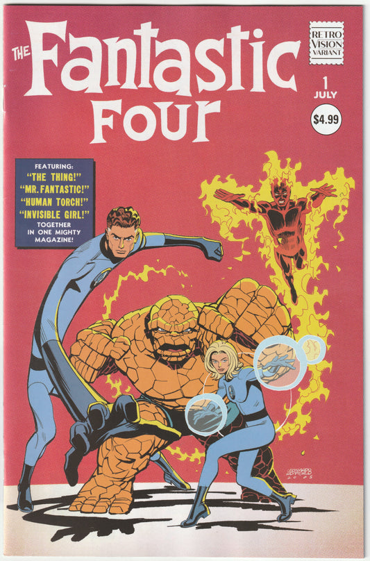 Fantastic Four #1 Leonardo Romero Retrovision Variant Cover – Marvel Comics 2025 (NM/NM+)
