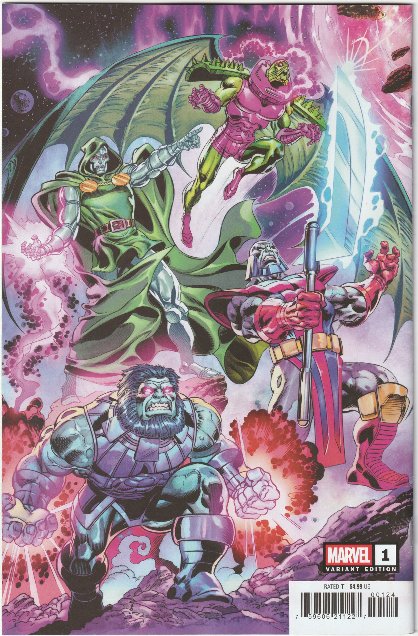 Fantastic Four #1 Claudio Castellini 1:25 Wraparound Variant Cover – Marvel Comics 2025 (NM/NM+)