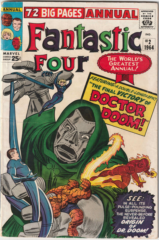 Fantastic Four Annual #2 "The Fantastic Origin of Doctor Doom" – Marvel Comics 1964 (FN/FN+)