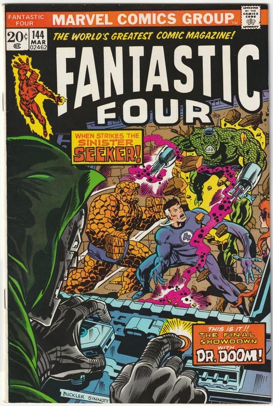 Fantastic Four #144 "Attack!" (FN+/VF) 1st App of Seeker