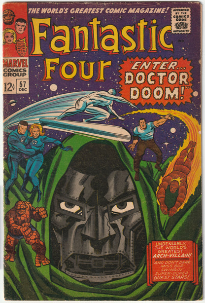 Fantastic Four #57 "Enter... Dr. Doom!" – Marvel Comics 1966 (FN/FN-)