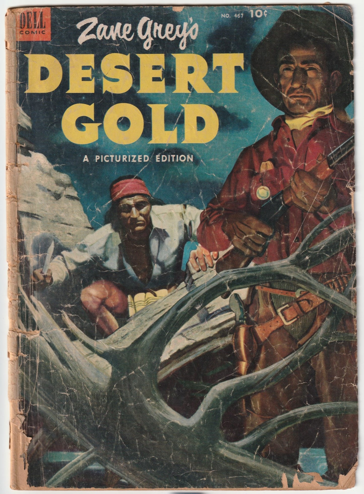 Four Color #467 - Featuring Zane Grey's Desert Gold (Dell Comics, May-July 1953)