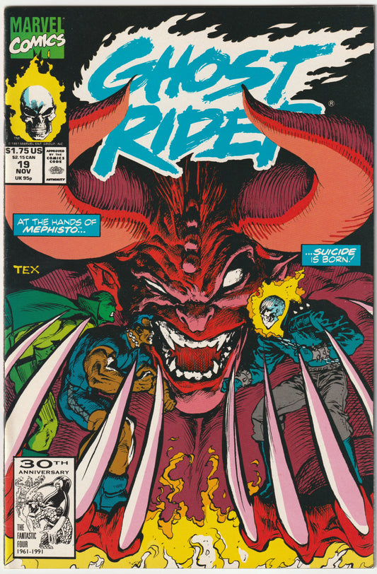 Ghost Rider (1990) Vol. 2, Issue #19 (VF/NM-) Mephisto Cover